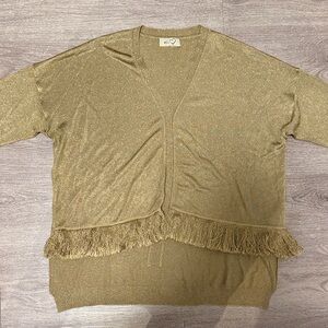 Gold Fringe Top